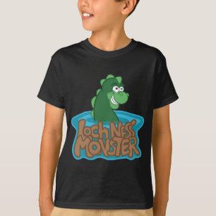Camiseta Desenhos animados do monstro de Loch Ness