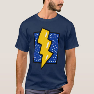 Camiseta Desenhos animados do parafuso de relâmpago