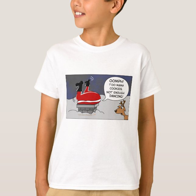 Camiseta Desenhos animados engraçados colados gordos da (Frente)