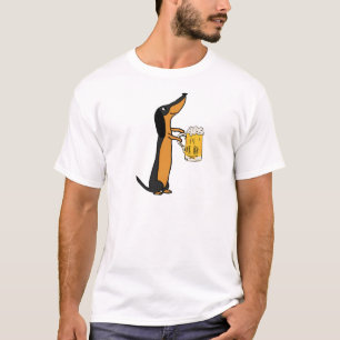 Camiseta Desenhos animados engraçados da cerveja do bebend