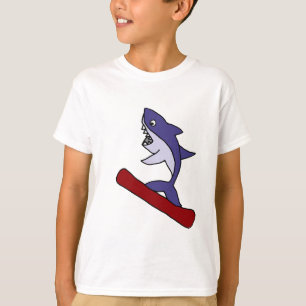 Camiseta Desenhos animados engraçados da snowboarding do