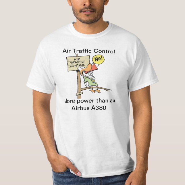 Camiseta Desenhos animados engraçados de Airbus de (Frente)