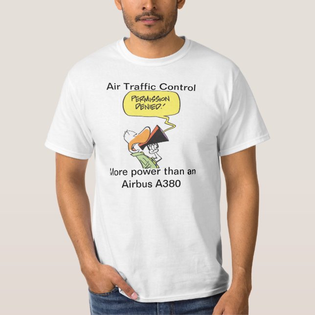 Camiseta Desenhos animados engraçados de Airbus de (Frente)