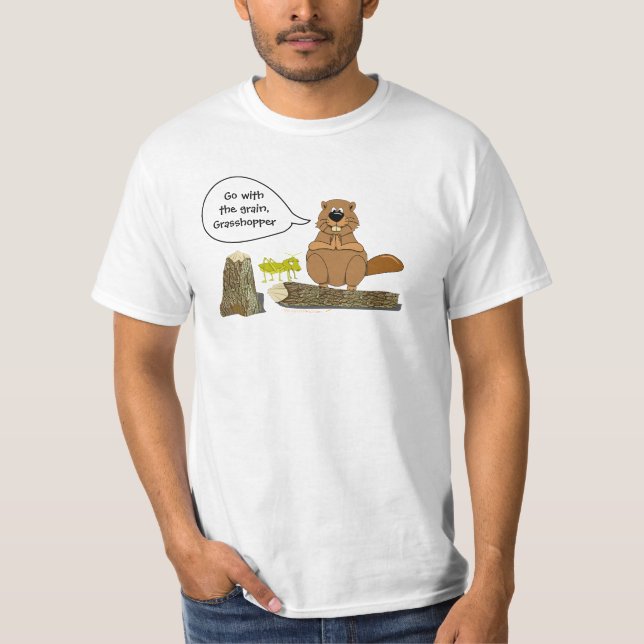 Camiseta Desenhos animados engraçados de Woodturning do (Frente)