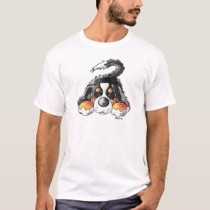 Camiseta Desenhos animados engraçados do cão de montanha 