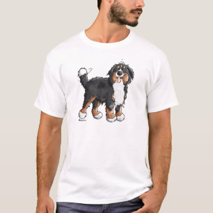 Camiseta Desenhos animados engraçados do cão de montanha 