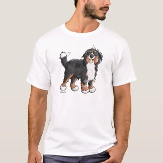 Camiseta Desenhos animados engraçados do cão de montanha de