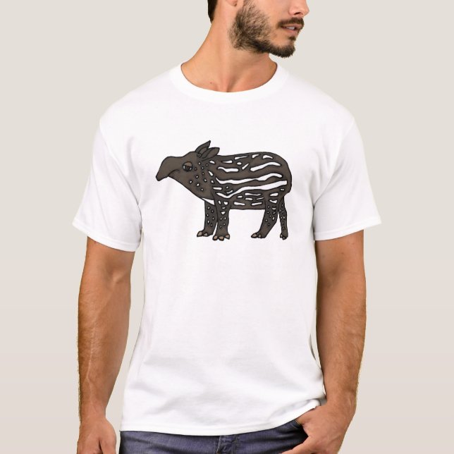 Camiseta Desenhos animados engraçados do Tapir do AU (Frente)