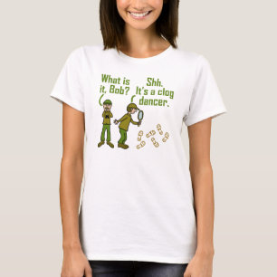 Camiseta Desenhos animados engraçados dos passos de Clogger