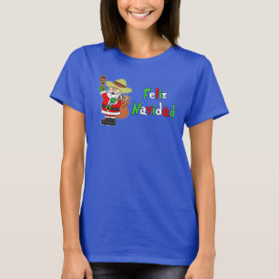 Camiseta Desenhos animados espanhóis do papai noel de Feli