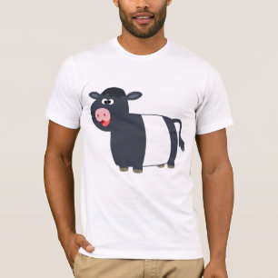 Camiseta Desenhos animados felizes bonitos t-shirt cercado