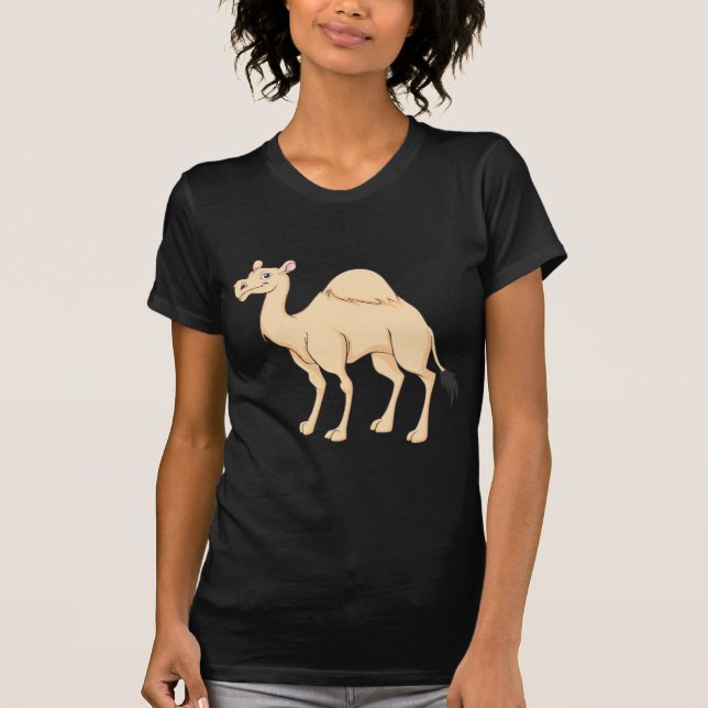 Camiseta Desenhos animados felizes do camelo (Frente)