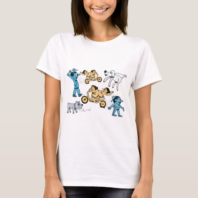 Camiseta Desenhos Animados Fofos. (Frente)