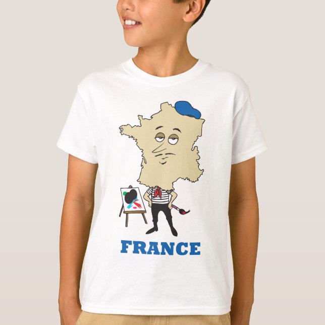 Camiseta Desenhos animados France (Frente)