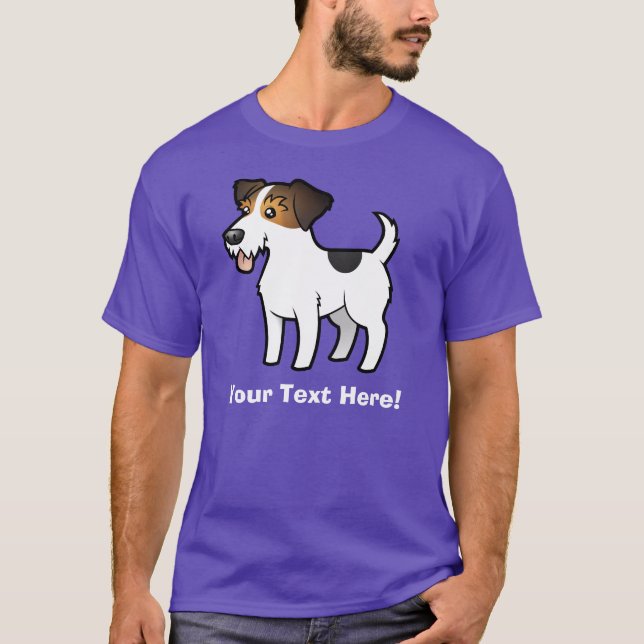 Camiseta Desenhos animados Jack Russell Terrier (Frente)