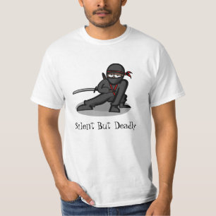 Camiseta Desenhos animados Ninja "silencioso mas inoperante