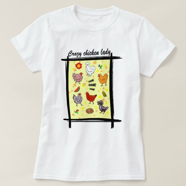 Camiseta Desenhos animados sem emenda bonitos do teste (Frente do Design)