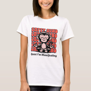Camiseta Desenhos ao Vivo Macaco Manifestante Divertido, In