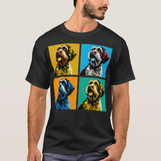 Camiseta Desenhos Cachorros de Arte Cachorros com Cabeças D