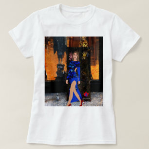 Camiseta Desenhos criativos da senhora LeeMariie Qc