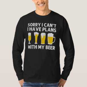 Camiseta Desenhos de Cerveja para Homens Mulheres Cerveza B