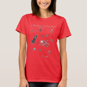 Camiseta Desenhos de Cidade de Foguete 1