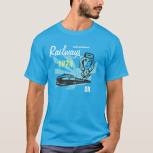Camiseta Desenhos de ferrovia de império DDR internacional