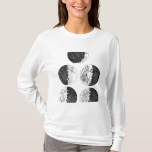 Camiseta Desenhos de Galileu das fases da lua
