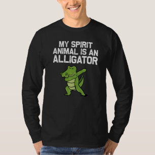 Camiseta Desenhos de Jacaré Para Homens Mulheres Réptil Gat
