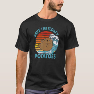 Camiseta Desenhos de peixe-boi para homens e mulheres Float