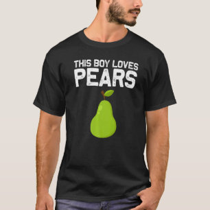 Camiseta Desenhos de Pêra Para Comida de Planta Vegana de J