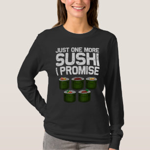 Camiseta Desenhos de Sushi Para Homens Mulheres Comida Japo