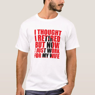 Camiseta Desenhos Divertidos de Aposentadoria para Homens P