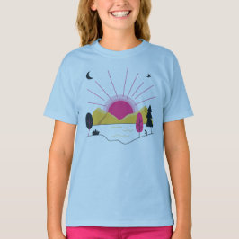 Camiseta Desenhos e modas de arte sunshine