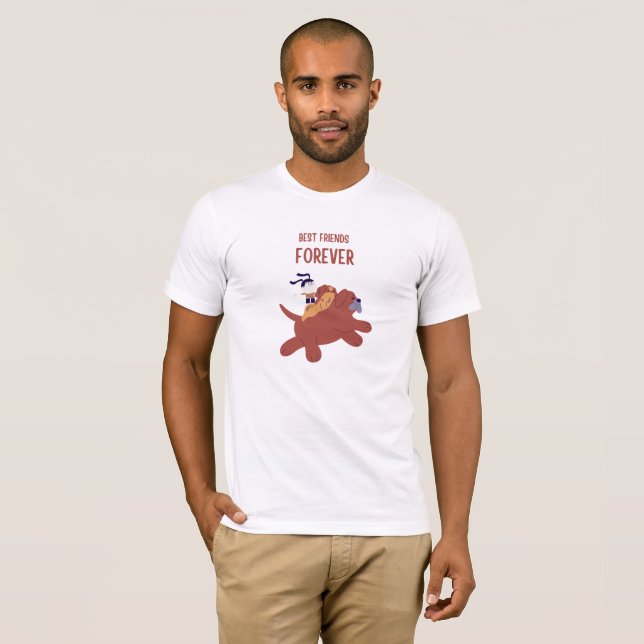 Camiseta Desenhos Perfeitos para Amantes de Cães e Presente (Frente Completa)