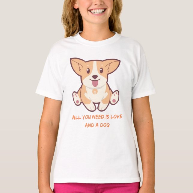Camiseta Desenhos Perfeitos para Amantes de Cães e Presente (Frente)