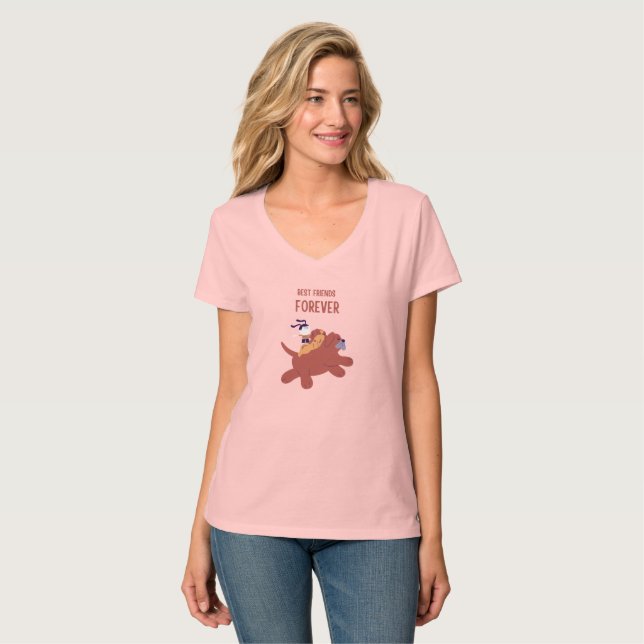 Camiseta Desenhos Perfeitos para Amantes de Cães e Presente (Frente Completa)
