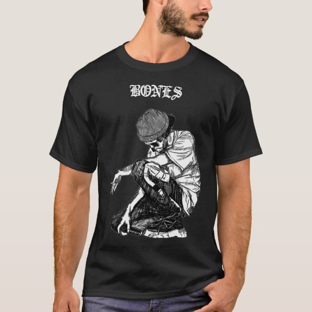 Camiseta Desenhou T-Shirts Sesh Bones Presente Para Ventila (Frente)
