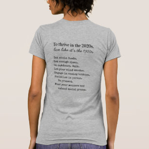 Camiseta Desenvolva-se nos anos 2020 Vida Analógica