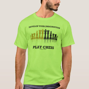 Camiseta Desenvolva seu xadrez de jogos de imaginação
