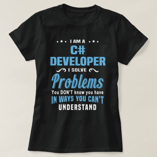 Camiseta Desenvolvedor C# (Frente do Design)