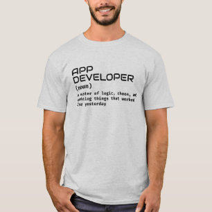 Camiseta Desenvolvedor de Aplicações Mens T-Shirt - Definiç