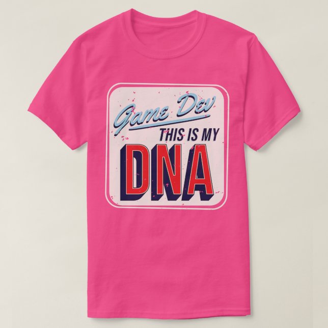 Camiseta Desenvolvedor De Jogo Este É O Meu DNA (Frente do Design)
