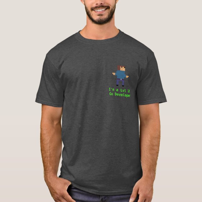 Camiseta Desenvolvedor De Lvl 10 Go (Frente)