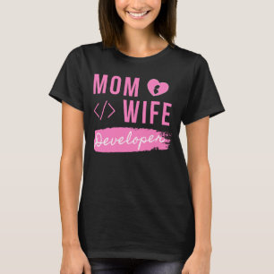 CAMISETA DESENVOLVEDOR DE MÃE ESPOSA - MÃE DESENVOLVEDORA