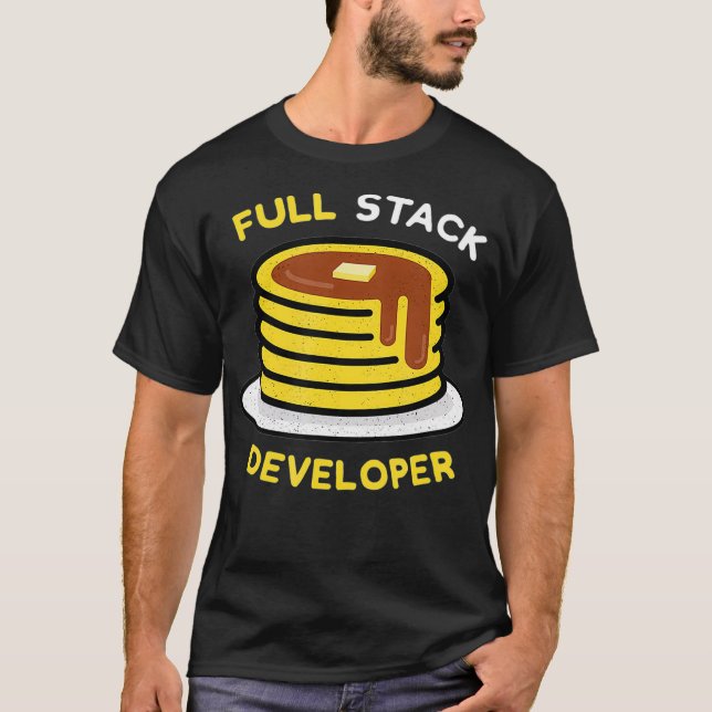 Camiseta Desenvolvedor de pilha de cheio - Programador Engr (Frente)