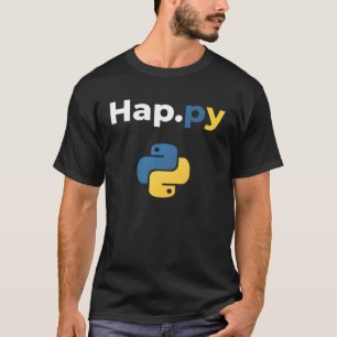Camiseta Desenvolvedor de Python Hap py