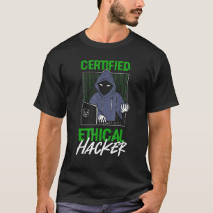 Camiseta Desenvolvedor de Rede de Hackers Éticos Certificad