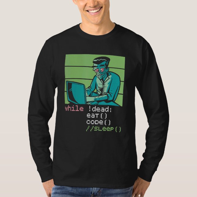 Camiseta Desenvolvedor de Software Binário Ciência da Compu (Frente)