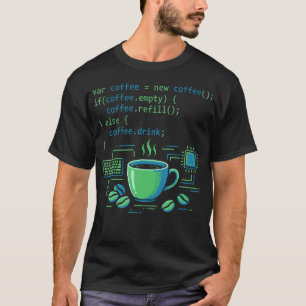 Camiseta Desenvolvedor de Software de Programa de Bebida de